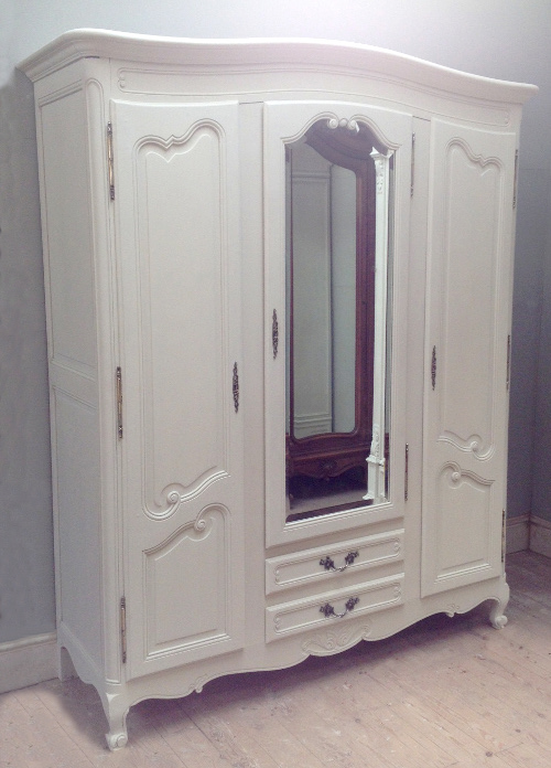 vintage french 3 door provencal armoire
